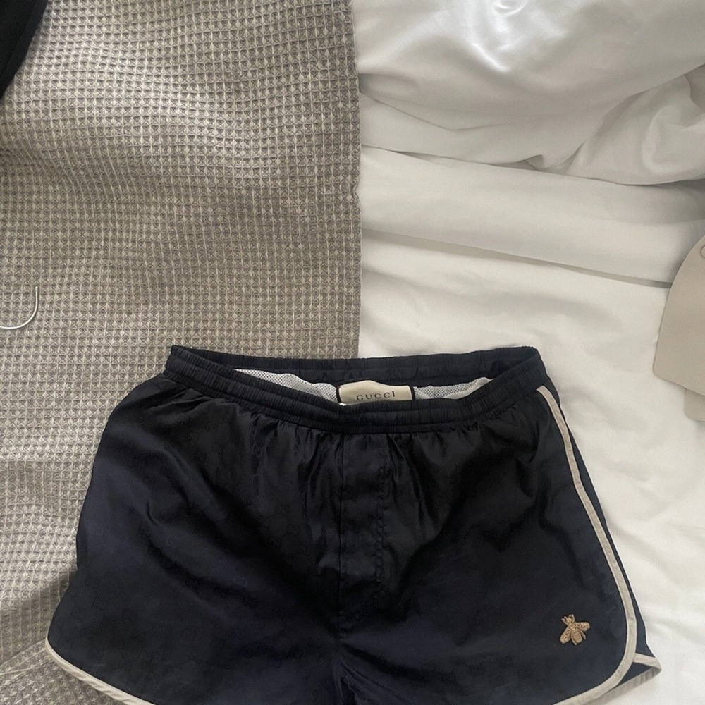 Gucci Navy Swim Trunks